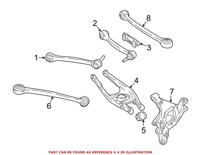 BMW Suspension Control Arm - Rear Lower 33322284533